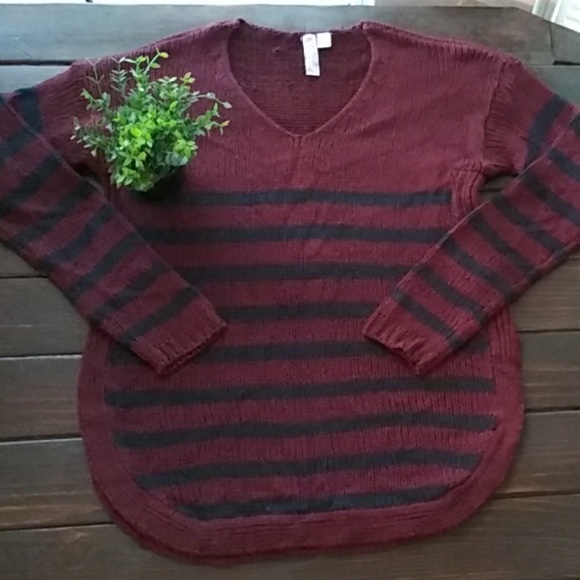 Francesca's Collections Sweaters - Francescas Alfa Chunky Sweater Stripe Size Small